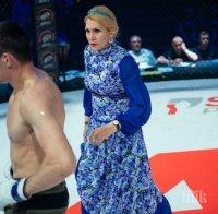 Майтап! ММА боец яде бой от майка си на ринга