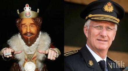 скандална рекламна кампания бургер кинг белгия питат хората кого избират крал тях действащия монарх