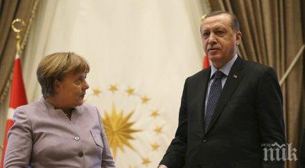 разговор очи очи меркел ердоган опитват изгладят разногласията