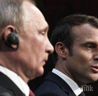 Макрон с първи думи след срещата с Путин! Френският президент призна за разногласия между двете страни