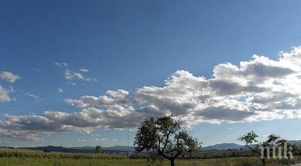 времето сутринта предимно слънчево обяд краткотрайни валежи