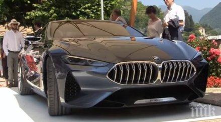 световна премиера чуйте мъркането новото бмв осма серия видео