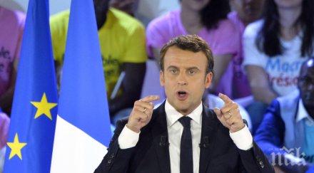 макрон втвърди тона сирия използване химическо оръжие намеса париж