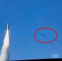 МИСТЕРИЯ! Извънземни наблюдават ракетите на Северна Корея (ВИДЕО)