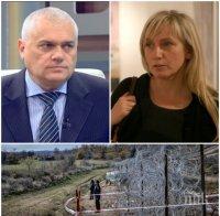 МВР министърът захапа Елена Йончева за оградата по границата: Не ходете по студиата с тези картинки, а уведомете прокуратурата!