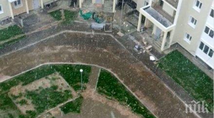 зима посред лято мокър сняг вали москва