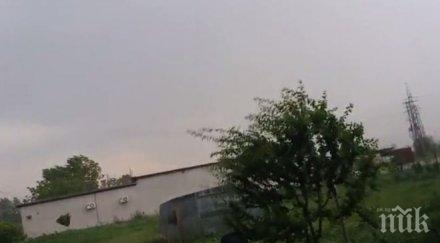 бедстви русенското село сливо поле силна буря градушках видео