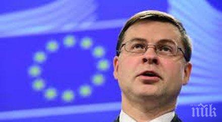 валдис домбровскис представя препоръките българия