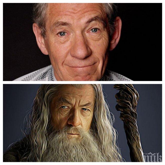 Подкрепа! Британският актьор сър Иън Маккелън се присъедини към протест срещу преследването на гейовете в Чечня