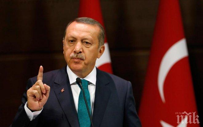 Ердоган заплаши САЩ да не пита никого при необходимост от атака срещу кюрдите