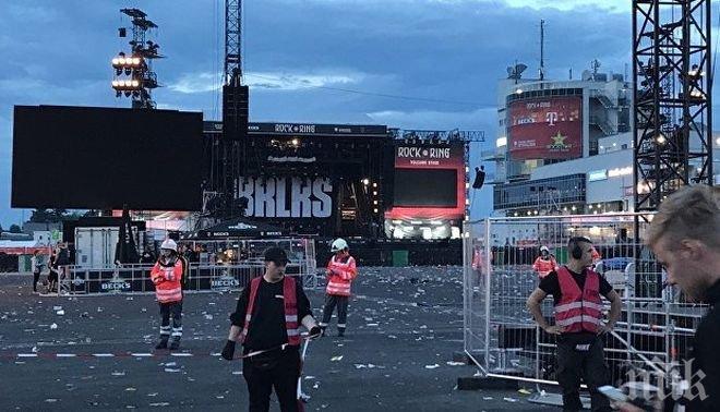 Неидентифицирано лице сред персонала е причината за провала на първия ден на фестивала „Рок ам Ринг“ в Германия