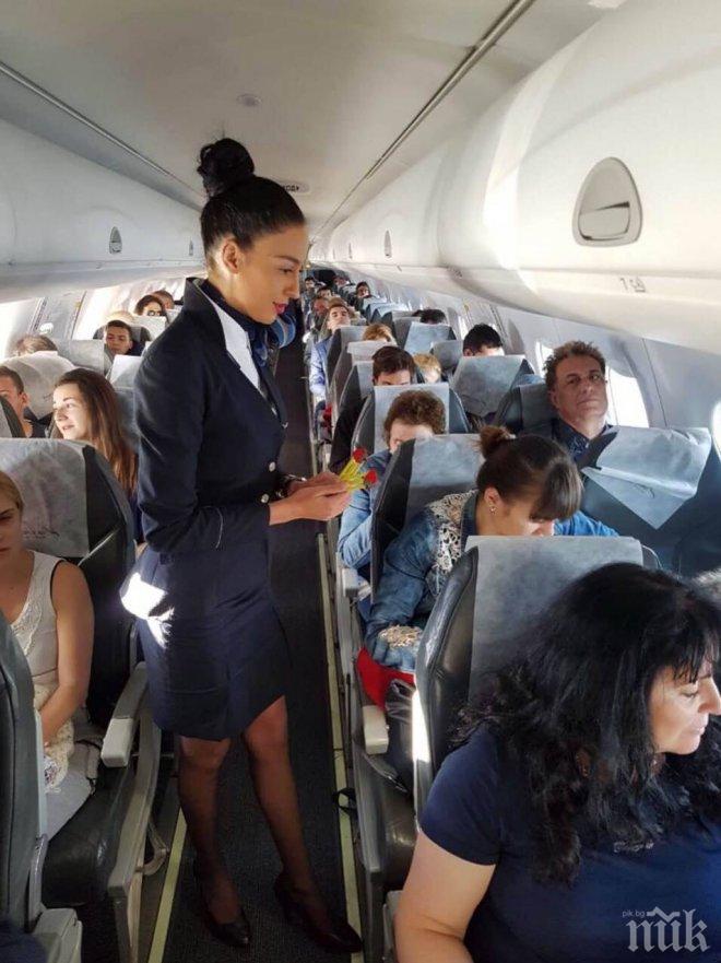 “България Ер“ изненада малчугани с подаръци на борда за Деня на детето