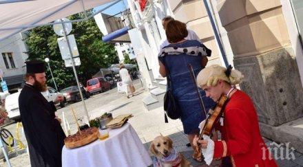 моцарт кучето посрещнаха пловдивчани новия модерен туристически център