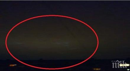 мистерия извънземни спретнаха лудо светлинно шоу небето латвия видео