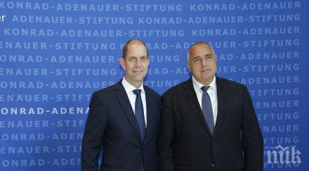 премиерът борисов разговаря заместник генералния секретар фондация конрад аденауер герхард валерс