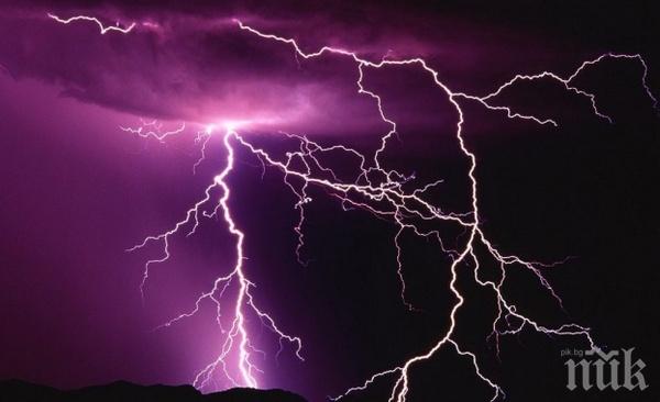 Гръмотевичните бури и градушките тръгват на изток