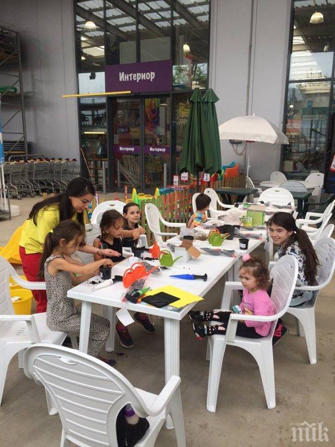 Десетки малчугани станаха градинари за 1 ден в магазините на HomeMax по случай Деня на дететo