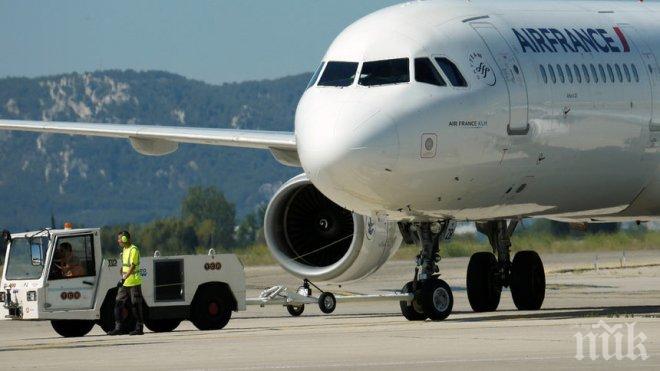 Самолет на „Ер Франс” кацна извънредно в Пловдив заради бурята в София