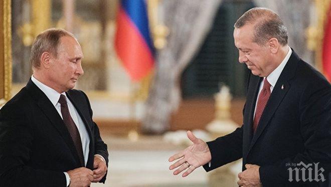 Владимир Путин и Реджеп Ердоган са обсъдили ситуацията около Катар