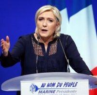 Партията на Марин Льо Пен е разочарована от резултата си на изборите във Франция