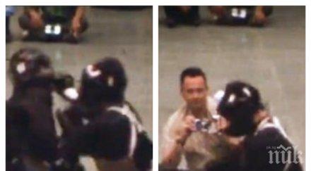 уникално видео вижте единствения заснет реален бой брус