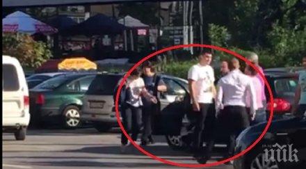 брутално зверство обезумял шофьор преби жена софия потресаващо видео