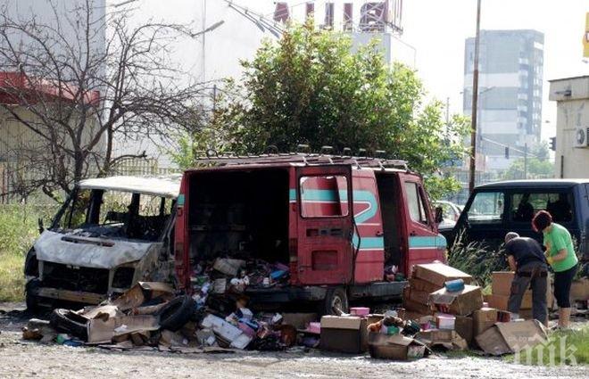 Пожар изпепели микробус в Нова Загора