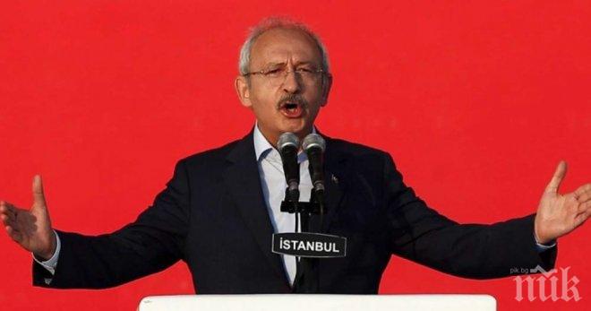 Водачът на турската опозиция продължава похода си въпреки предупреждението на Ердоган