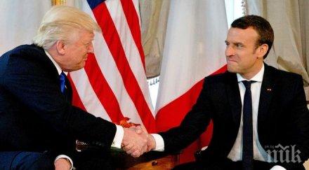 президентът франция смята доналд тръмп все своя външнополитическа концепция