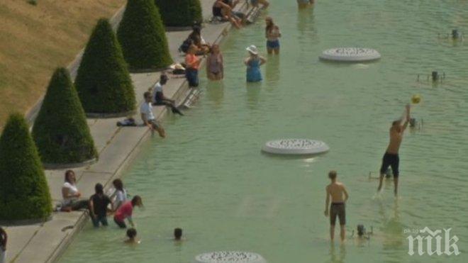 АДСКА ЖЕГА В ЕВРОПА! Температурите са с 15 градуса над нормалните за юни