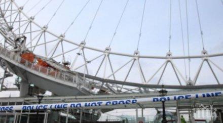 паника отцепиха лондонското око заради намерена бомба
