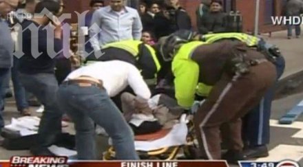 трима загинали бомбения бостън видео