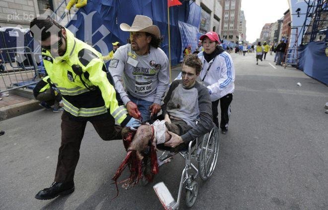 Официално! Властите в САЩ: Атентатът в Бостън е организирана терористична атака (Снимка 18+)