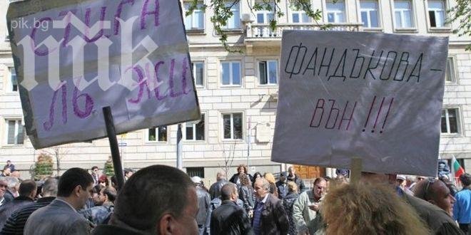 Протестът срещу Фандъкова събра едва стотина недоволни 