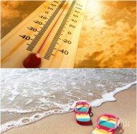 СТРАШНА ЖЕГА! Термометрите удрят 40 градуса в четвъртък! През уикенда още по-топло