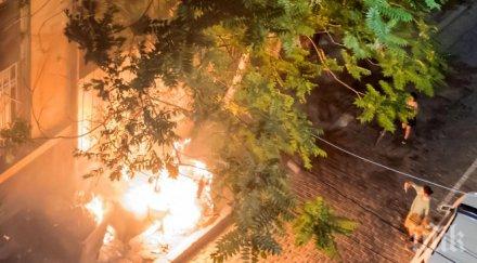 извънредно пожар бушува бул дондуков снимки