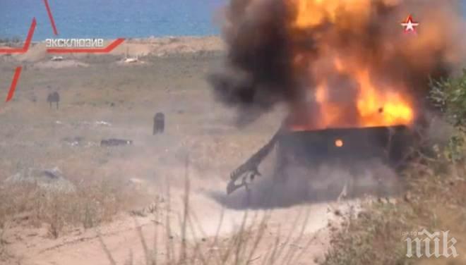 ЕКСКЛУЗИВНО В ПИК! Руски военни взривиха кола-бомба на Ислямска държава (ВИДЕО)