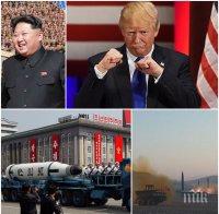 СТАВА СТРАШНО! Доналд Тръмп удари по масата: Търпението ми към Северна Корея се изчерпа, ще има решителен отговор!