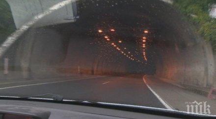 задръстванията пускат движението дясната тръба тунел ечемишка