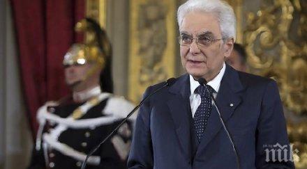 италианският президент серджо матарела вероятност предсрочни избори