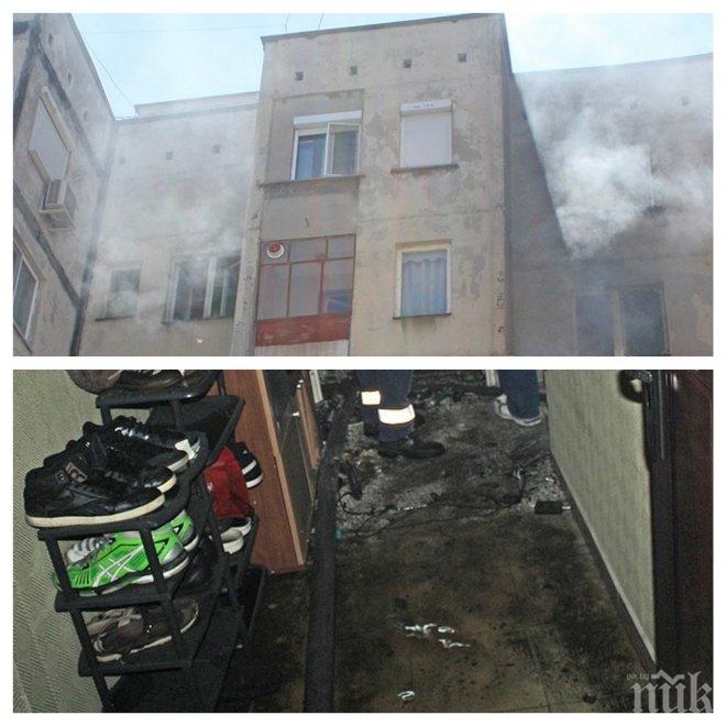 СТРАШНА ТРАГЕДИЯ! 22-годишно момиче загина при пожар в Хасково! Два метра пламъци изпепелиха апартамент