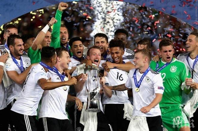 Германия е европейски шампион! Брилянтен гол донесе титлата на младежкия Бундестим