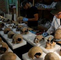 ЗЛОВЕЩО! Учени откриха кула от 650 човешки черепа от времето на ацтеките (ВИДЕО)