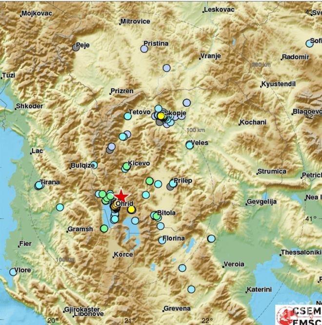 ИЗВЪНРЕДНО! Земетресенията не спират, 5 по Рихтер разтърси Македония 