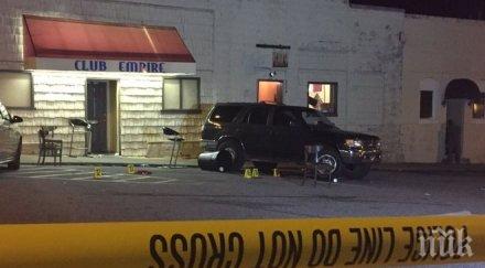 екшън стрелба нощен клуб сащ поне трима ранени