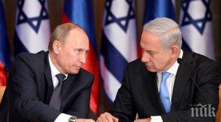израелският премиер владимир путин проведоха телефонен разговор сирия