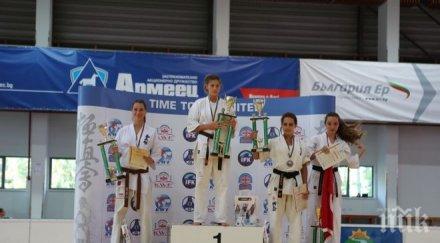 три шампионски титли общо медала каратеките първенството киокушин kwu varna cup 2017 снимки