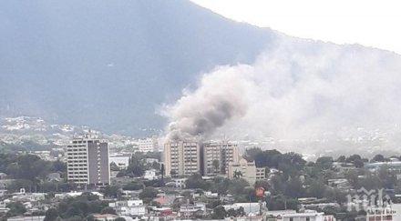 един загинал пострадали пожар сградата министерството финансите салвадор