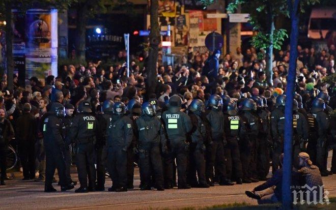 Сблъсъци между полиция и протестиращи в Хамбург