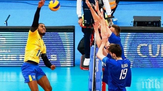Бразилия измъкна трудна победа и остави Русия извън полуфиналите в Куритиба